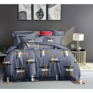 American Cross Gray Duvet Bedsheet and Pillowcase Set