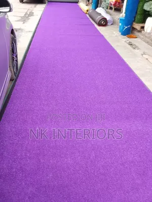 Purple Artificial Carpet Grass Available