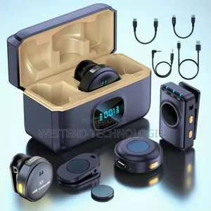 Q8 Button Type Double Magnetic Wireless Microphone With Anc