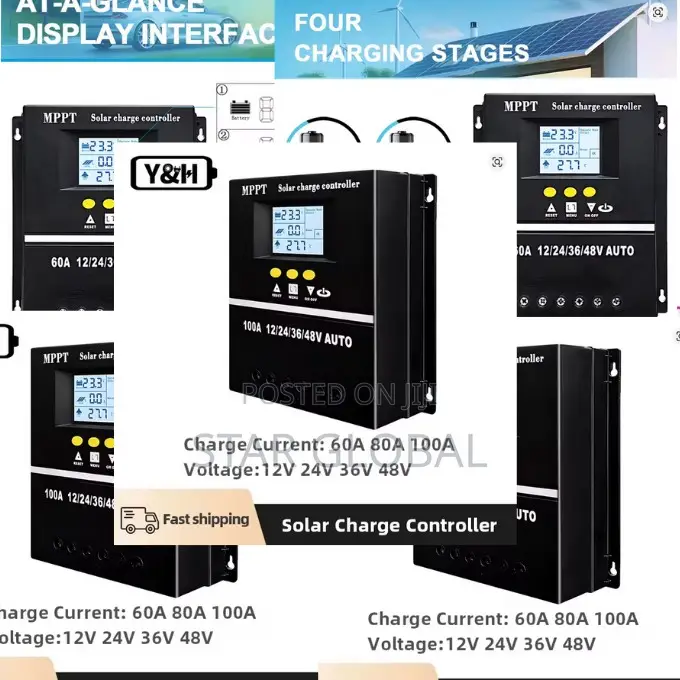 Off-Grid Command Center: 100a Solar MPPT Intelligent Regulator