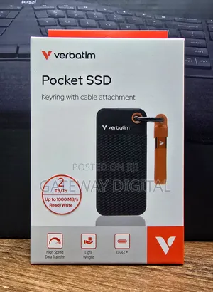 Verbatim Pocket Ssd,2tb External Hard Drive,Portable Solid State Drive