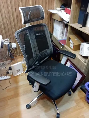 Ergonomic Mesh Office Chair With Headrest and Lumbar Support