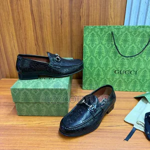 Original Gucci Leather Loafers Available in Store