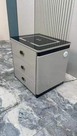 Modern Bedside Drawer With Wireless Charging Usb Port