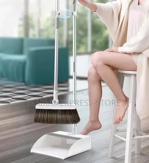 Foldable Dust Pan and Broom Set (1lv22n1).