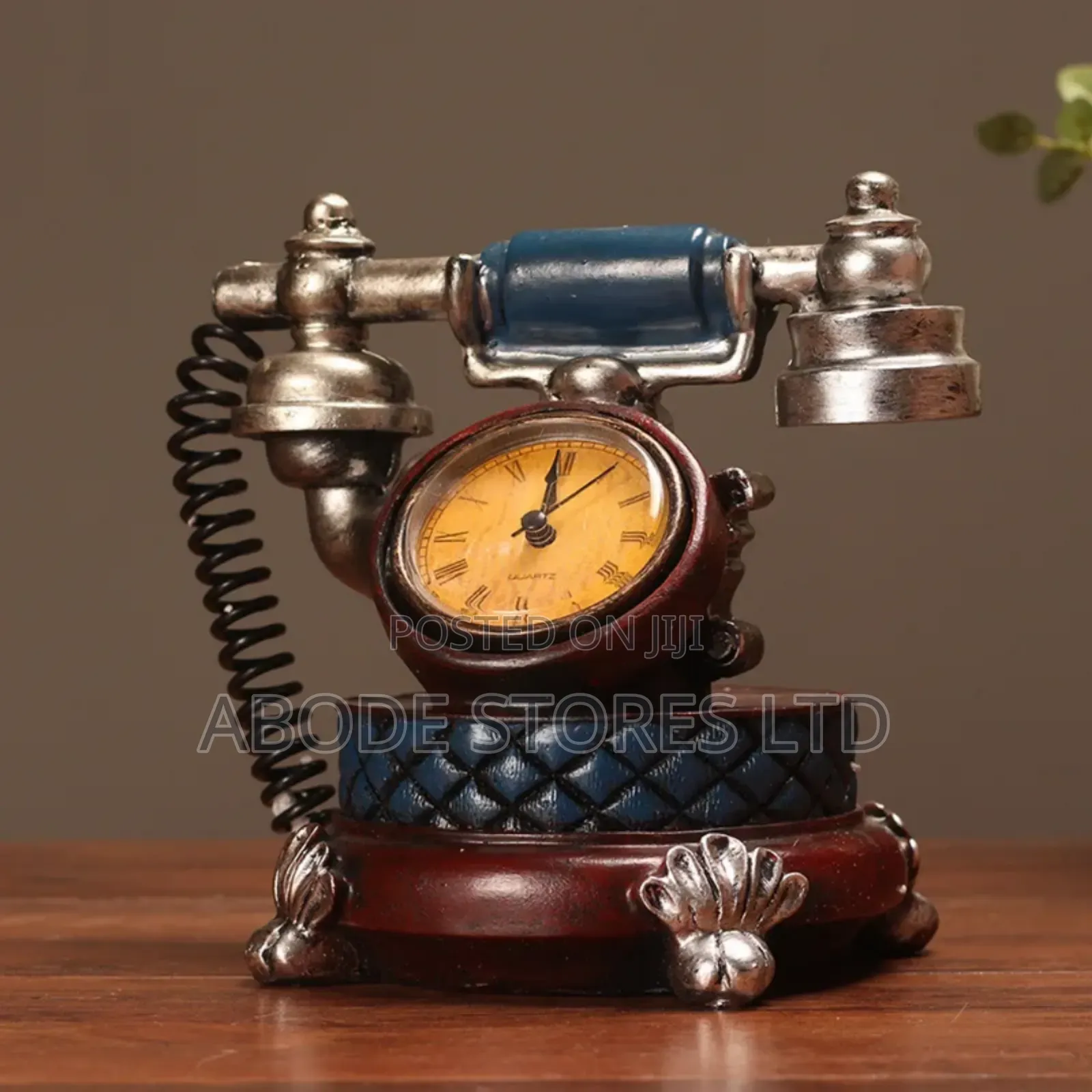 Faux Telephone Decorative Table Clock