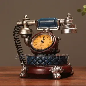Faux Telephone Decorative Table Clock