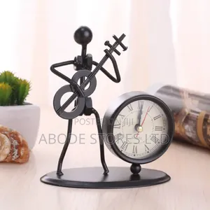 Mini Trombone Player Table Clock