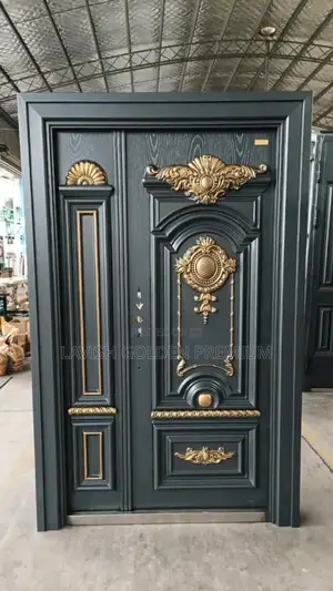 Gold and Black Super Cast Door 4ft by 7ft