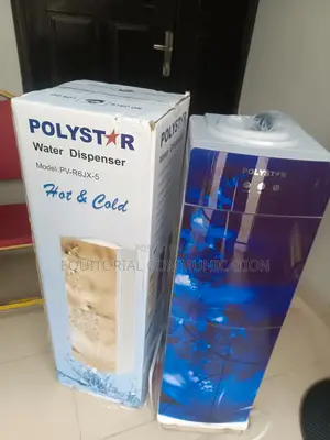 Polystar Pv-R6jx-5 Hot/Cold Dispenser With Double Door Refrigerator