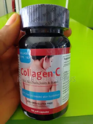 Collagen + C Type 1 2 3 Health and Beauty Supplement -60 Capsules
