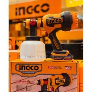 Ingco Cordless Spray Gun 20v With Single Battery And Charger