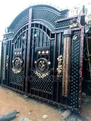 A Morden Wroght Iron Gate