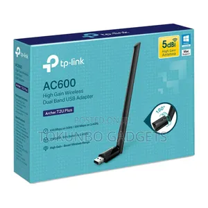Tp-Link Archer T2u Plus Ac600 High Gain Wireless Dual Band Usb Adapter