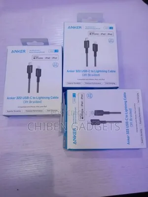 Anker 322 Usb C- To Lighting Cable (3ft Braided