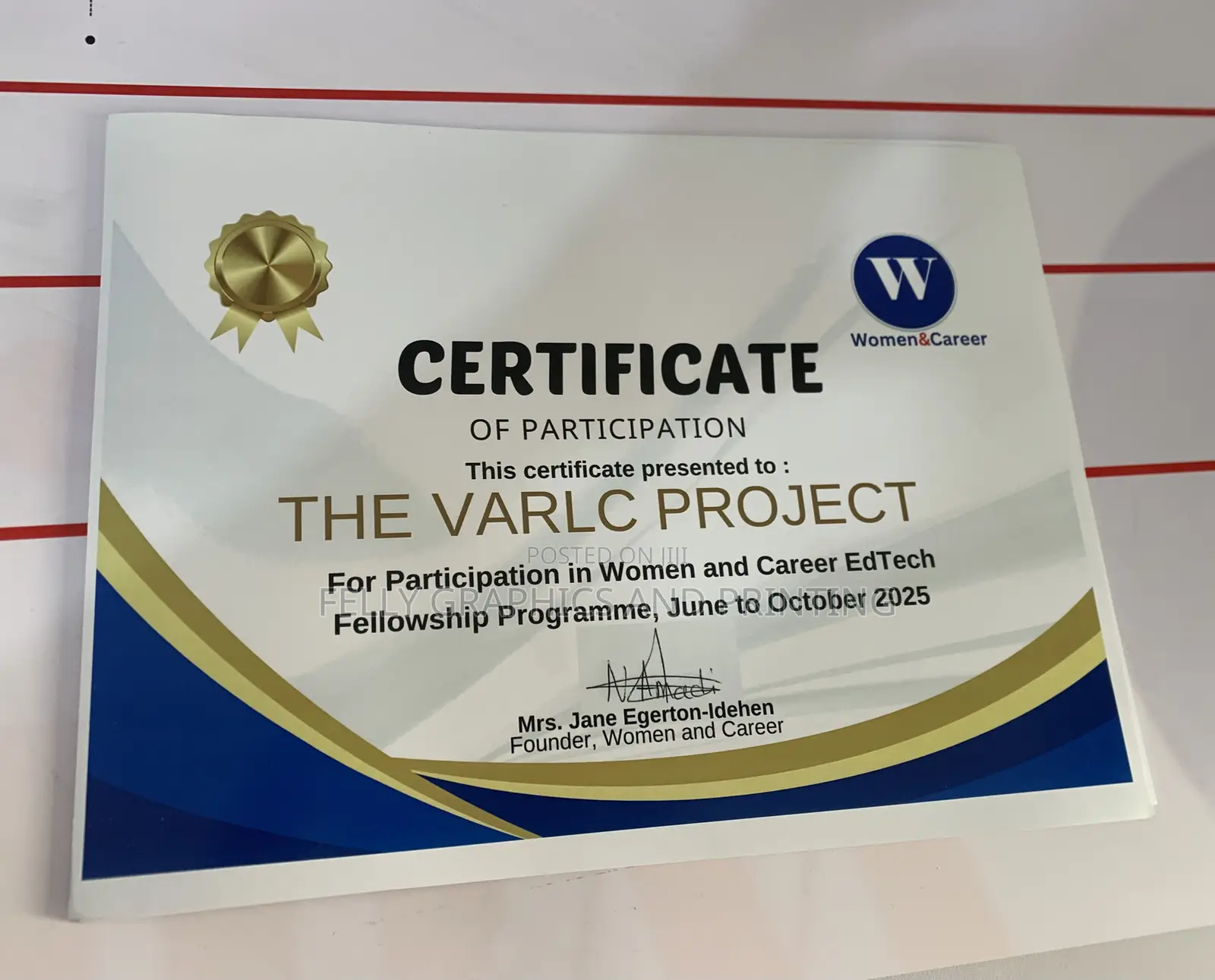 Certificate Printing