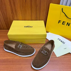 Original Fendi Suede Loafers Available in Store