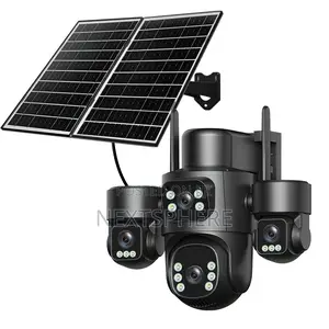 Solar PTZ Camera Wih 4 Camera View, 4 Lens- Aov, Hieasy App