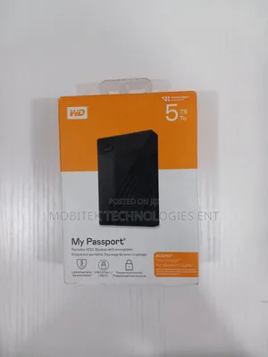 5tb Wd My Passport External Portable Storage Hard Drive