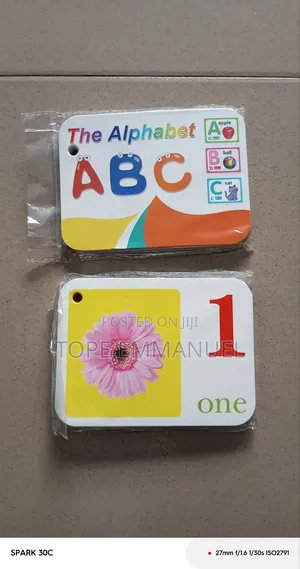 Alphabet and Number Pocket Flashcards Educational Toys for Baby