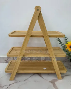 3-tier Bamboo Serving Stand.