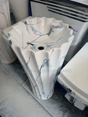 Marble White Standing Basin