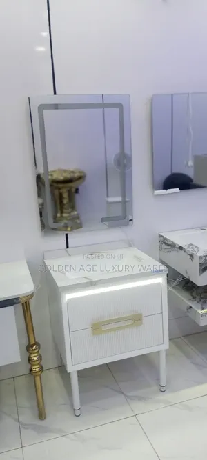 60cm White Cabinet Basin