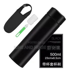 500ml Vacuum Water Flask + Cup Sleeve + Cup Brush