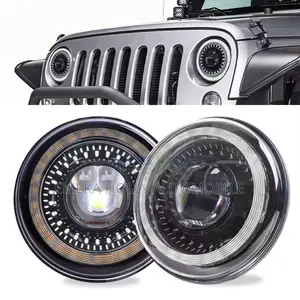 Jeep Wrangler 7-Inch Projector Led Headlight Kit (Set)