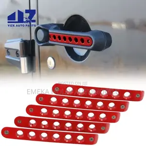 Jeep Wrangler JK JL Smart Look Red Black Door Handle Insert