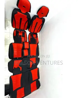 Complete Set 7 Seater Highlander Seat Cover Red And Black
