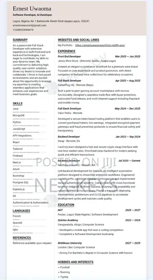 Web/Software Developer