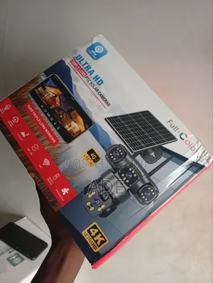 PTZ Solar Triple Lens Hd CCTV Camera