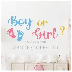 Gender Reveal Decal Wall Sticker
