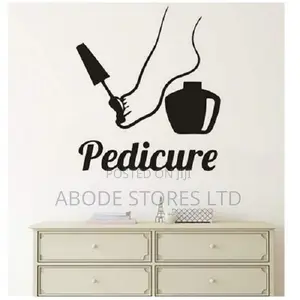 Pedicure Peel and Stick Decal Wall Sticker