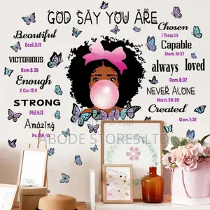 Black Girl Inspirational and Affirmations Wall Decal