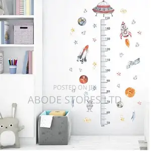 Spacecraft Height Chart Decal Wall Sticker