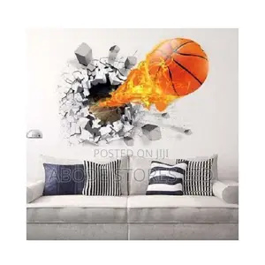 3d Basketball Removable PVC Wall Sticker