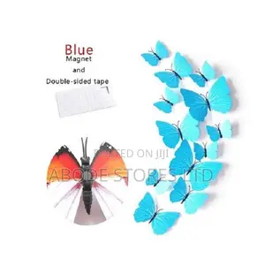 12pcs PVC 3d Butterfly Wall Decor Butterflies - Blue