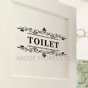 Toilet Door Decal Wall Stickers