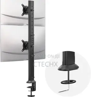 Dual Monitor Desk Mount Heavy Duty Extra High For 24 - 57 Inch Monitor