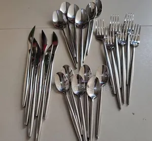 6pcs Quality Gold and Silver Pencil Spoon