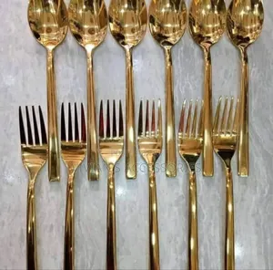 6pcs Quality Gold and Silver Usa Spoon