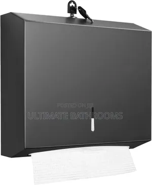 304 Black Stainless Steel Serviette Paper Towel Dispenser