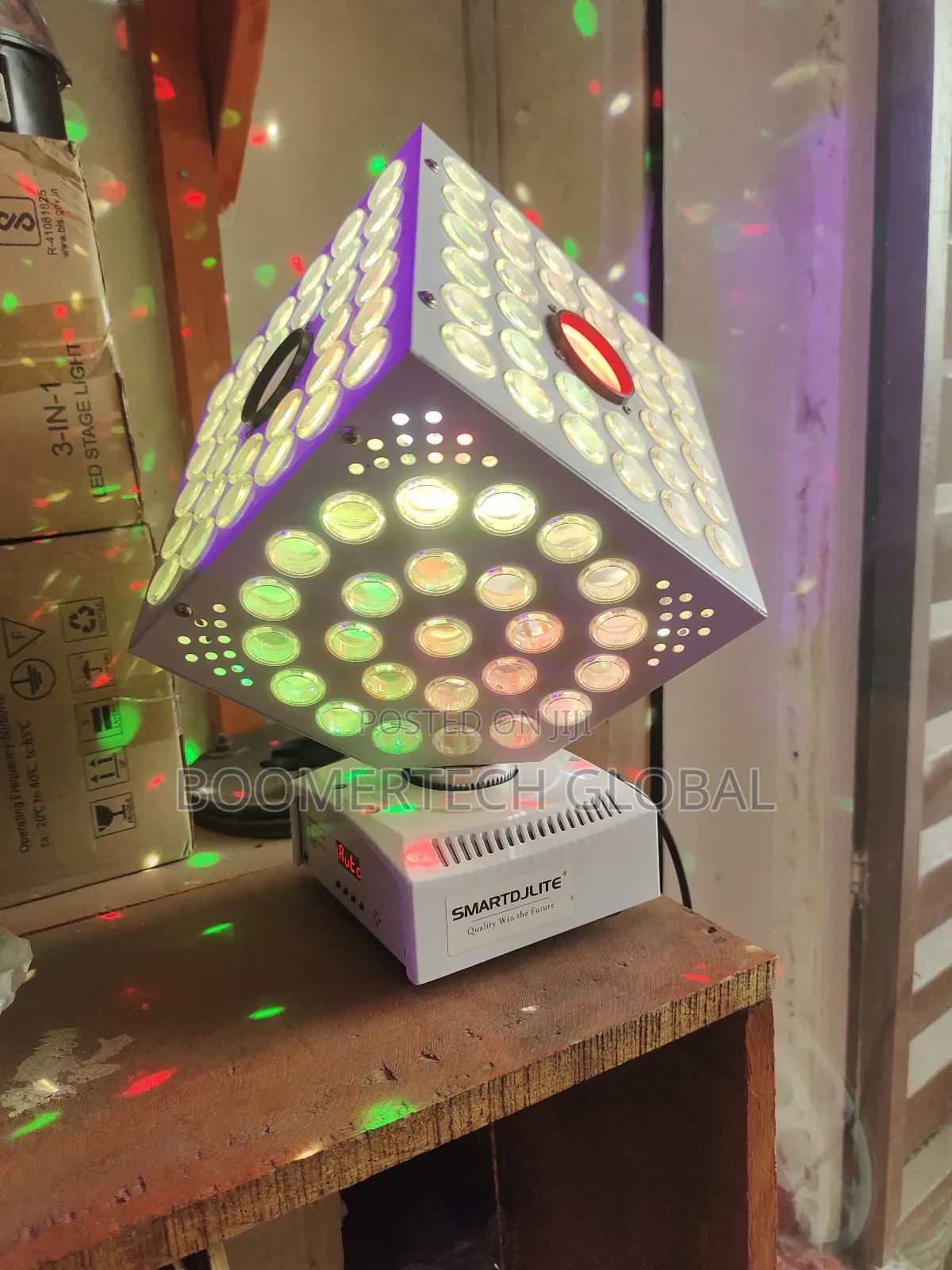 Rotating Cube Head Stage Light