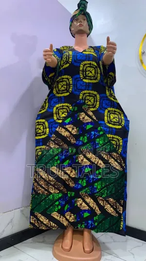 Comfortable Readymade Ankara Boubou/Abaya