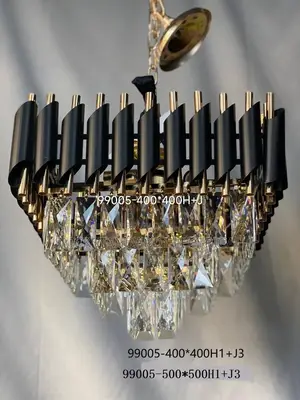 Crystals Chandelier 400mm 500mm 600mm Led and Bulb