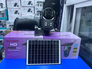 Double Lense PTZ Solar 4g Camera