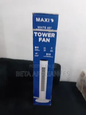 Maxi White Tower Fan – Sleek Cooling Performance