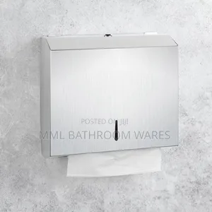 304 Lockable Wall Mount Stainless Steel Commercial Tissue Dispenser
